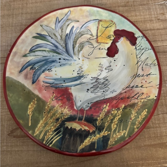 Susan Winget Other - Susan Winget Colorful Rooster Decorative Plate